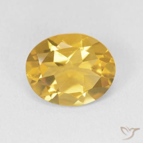3.05ct 天然 中金 黄水晶, 椭圆形, VVS-VS