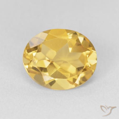 3.52ct 天然 深金 黄水晶, 椭圆形, VVS-VS