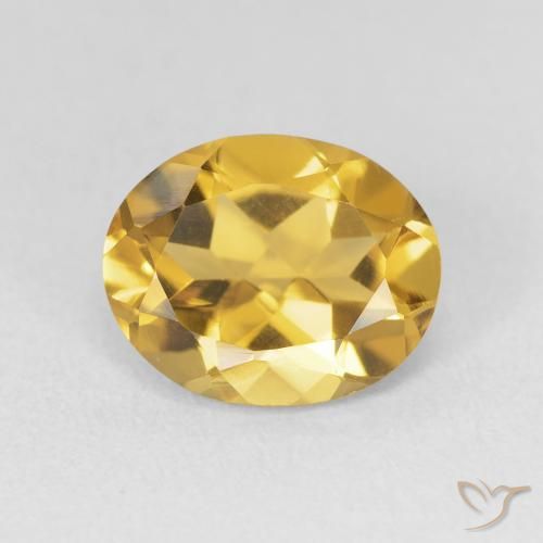 3.11ct 天然 金色 黄水晶, 椭圆形, VVS-VS