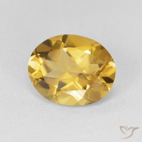 3.11克拉天然黄水晶，椭圆形，VVS-VS