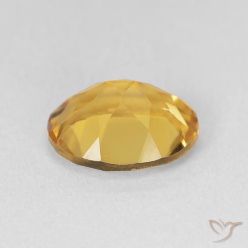 3.11克拉天然黄水晶，椭圆形，VVS-VS