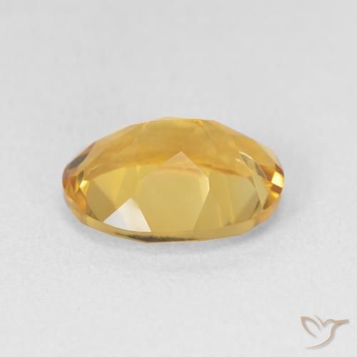 3.23克拉天然黄水晶，椭圆形，VVS-VS