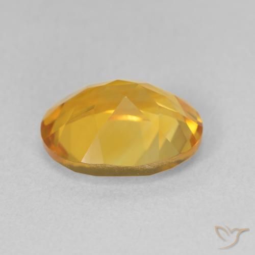 3.11克拉天然黄水晶，椭圆形，VVS