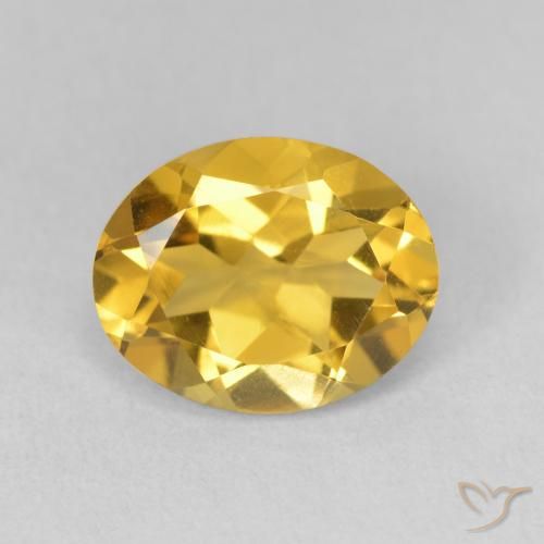 3.03ct 天然 金色 黄水晶, 椭圆形, VVS-VS