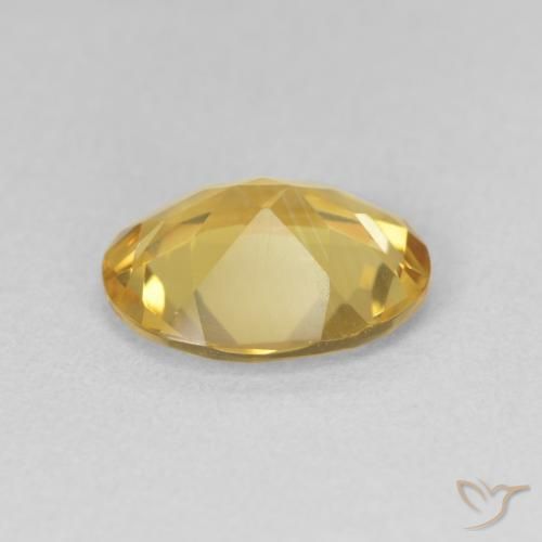 2.44克拉天然黄水晶，椭圆形，VVS-VS