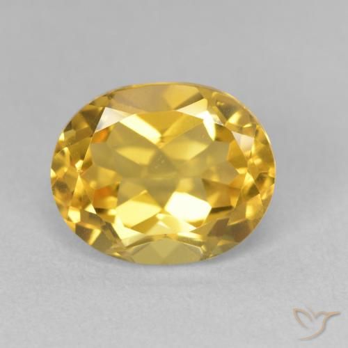 3.54ct 天然 金色 黄水晶, 椭圆形, VVS-VS