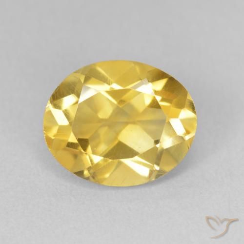 3.31ct 天然 中金 黄水晶, 椭圆形, VVS-VS