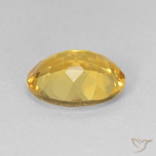 3.31克拉天然黄水晶，椭圆形，VVS-VS