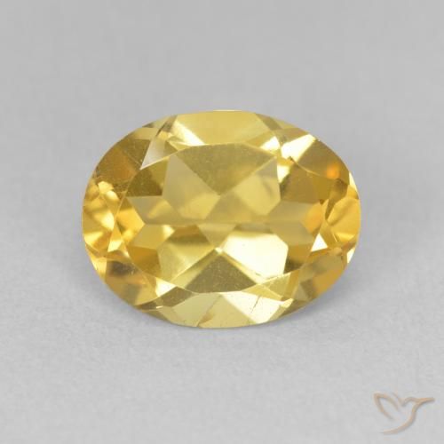2.87ct 天然 金橙色 黄水晶, 椭圆形, VVS-VS