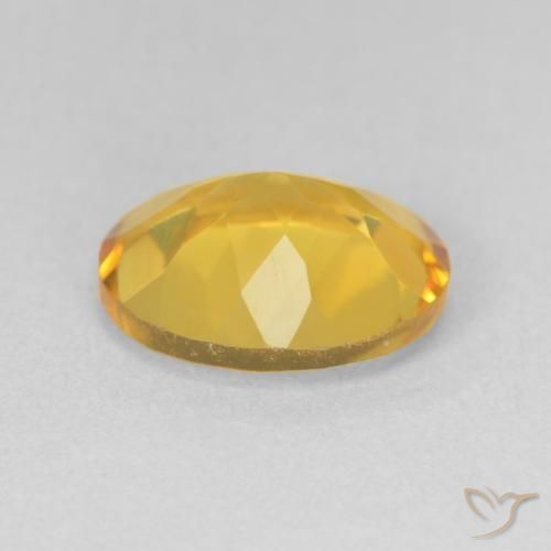 3.04克拉天然黄水晶，椭圆形，VVS-VS