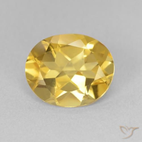 2.94ct 天然 金橙色 黄水晶, 椭圆形, VVS-VS