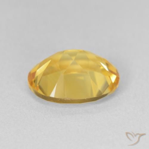 2.94克拉天然黄水晶，椭圆形，VVS-VS