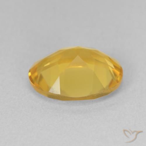 3.02克拉天然黄水晶，椭圆形，VVS-VS