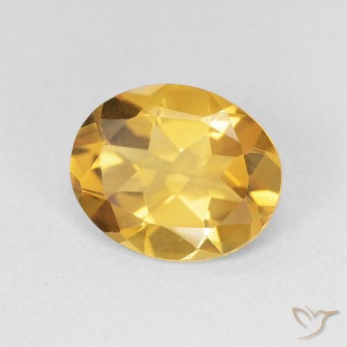 2.58克拉天然黄水晶，椭圆形，VVS