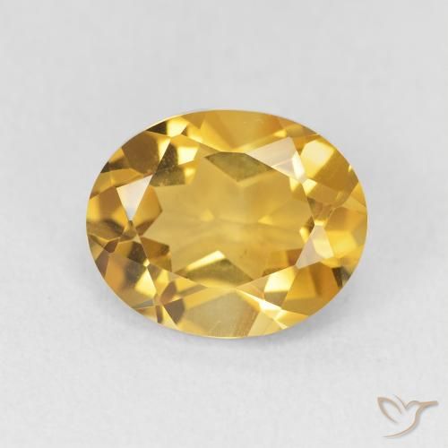 3.36ct 天然 金色 黄水晶, 椭圆形, VVS
