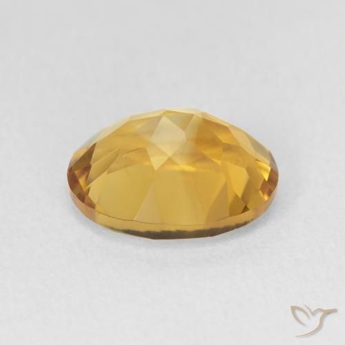 3.36克拉天然黄水晶，椭圆形，VVS