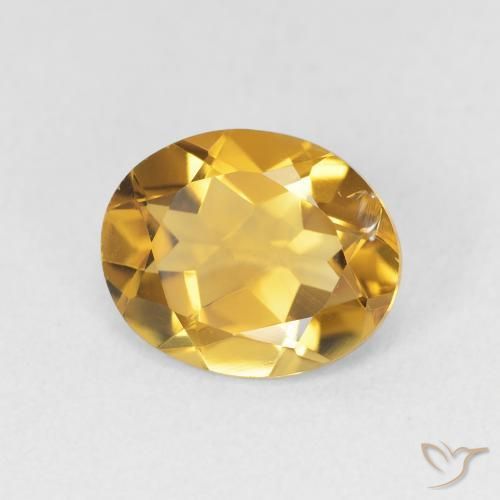 2.79克拉天然黄水晶，椭圆形，VVS