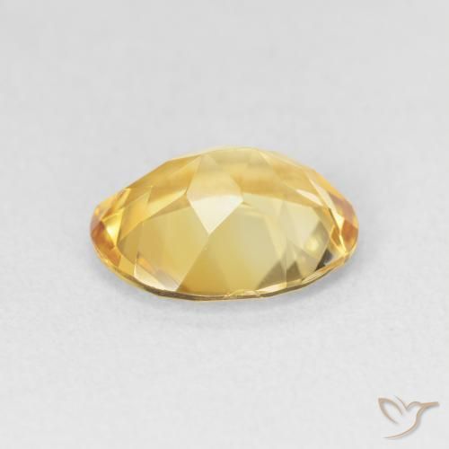 2.63克拉天然黄水晶，椭圆形，VVS