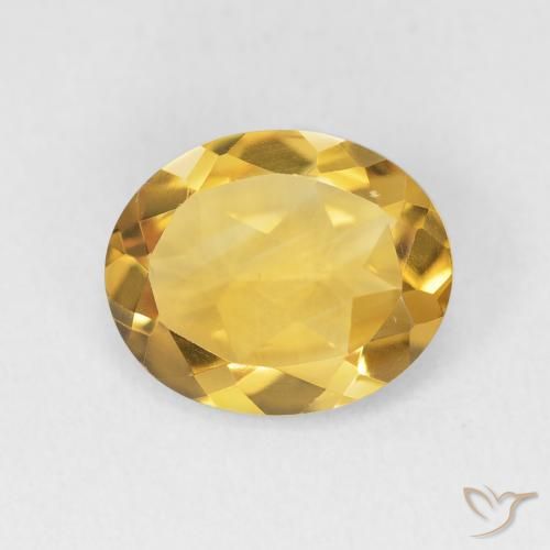 2.78ct 天然 金色 黄水晶, 椭圆形, VVS