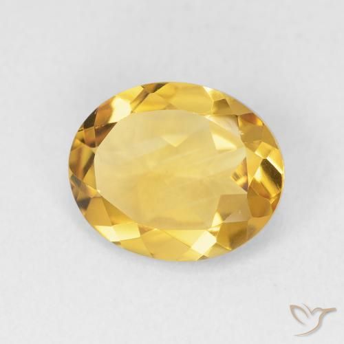 2.78克拉天然黄水晶，椭圆形，VVS