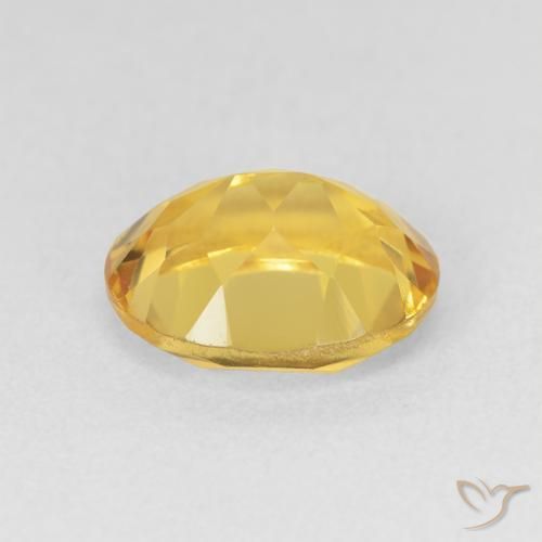 3.52克拉天然黄水晶，椭圆形，VVS