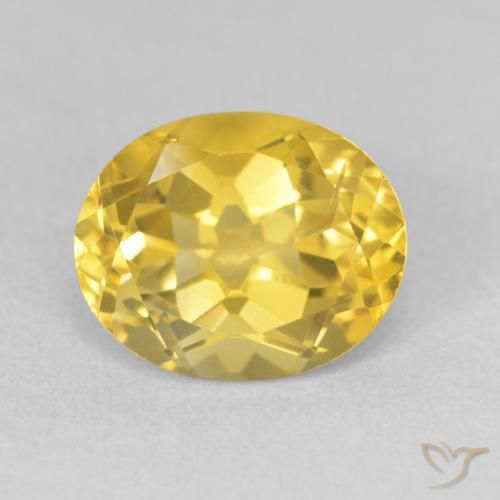 3.59ct 天然 中金 黄水晶, 椭圆形, VVS-VS