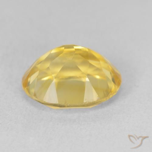 3.59克拉天然黄水晶，椭圆形，VVS-VS