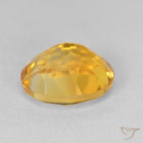 3.72克拉天然黄水晶，椭圆形，VVS-VS