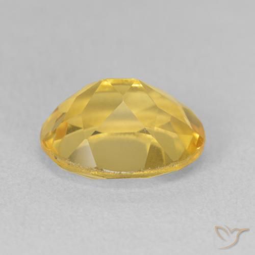 3.35克拉天然黄水晶，椭圆形，VVS-VS