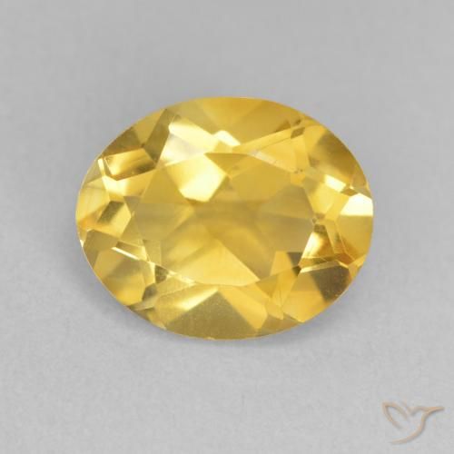 3.42ct 天然 金橙色 黄水晶, 椭圆形, VVS-VS