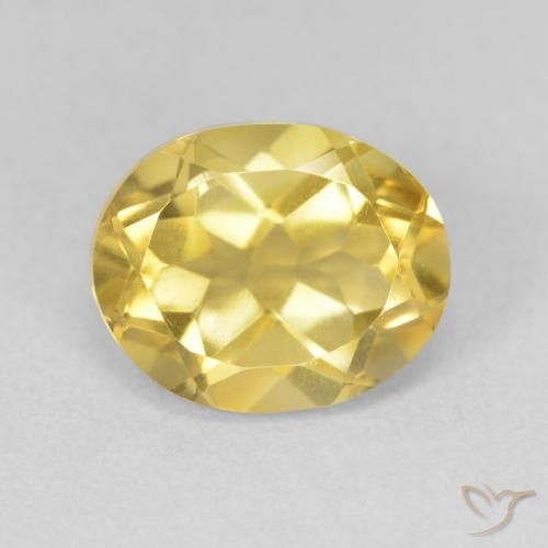 3.40ct 天然 金橙色 黄水晶, 椭圆形, VVS-VS