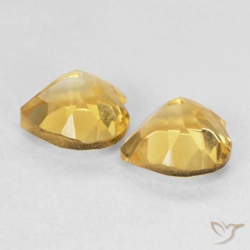 1.52克拉天然黄水晶，心形，VVS-VS