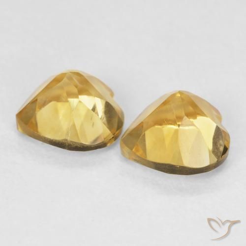1.51克拉天然黄水晶，心形，VVS-VS