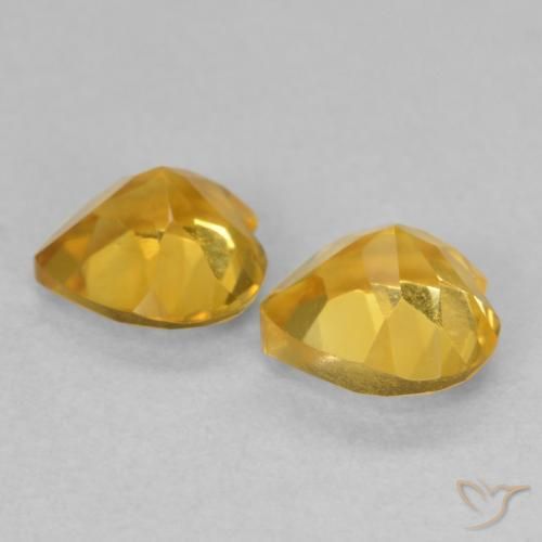 1.40克拉天然黄水晶，心形，VVS-VS