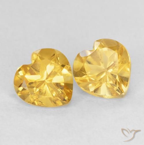 1.51克拉天然黄水晶，心形，VVS-VS