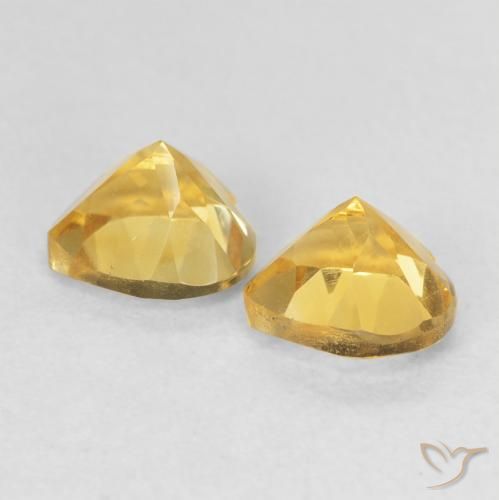 1.51克拉天然黄水晶，心形，VVS-VS