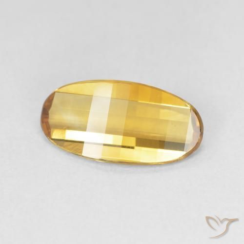 2.18克拉天然黄水晶，椭圆形，VVS