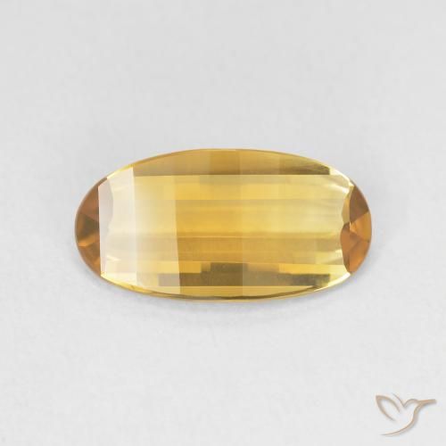 2.17ct 天然 金橙色 黄水晶, 椭圆形, VVS