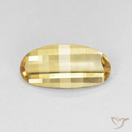 2.40ct 天然 金色 黄水晶, 椭圆形, VVS