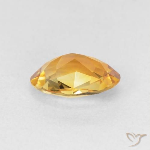 1.38克拉天然黄水晶，椭圆形，VVS