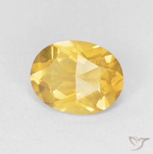 1.65克拉天然黄水晶，椭圆形，VVS