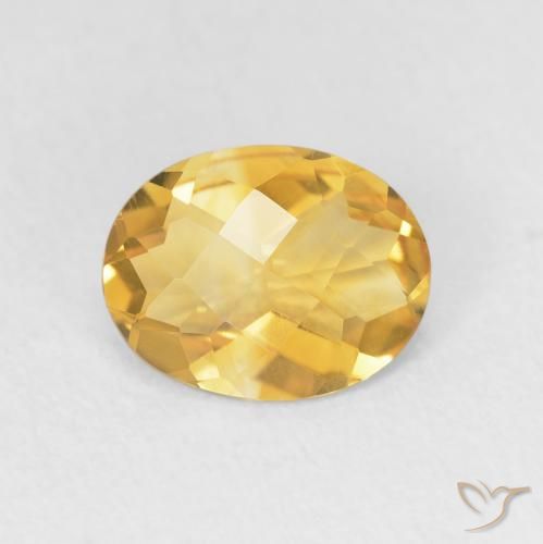 1.47克拉天然黄水晶，椭圆形，VVS