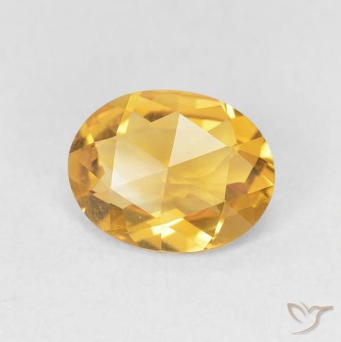 1.51克拉天然黄水晶，椭圆形，VVS