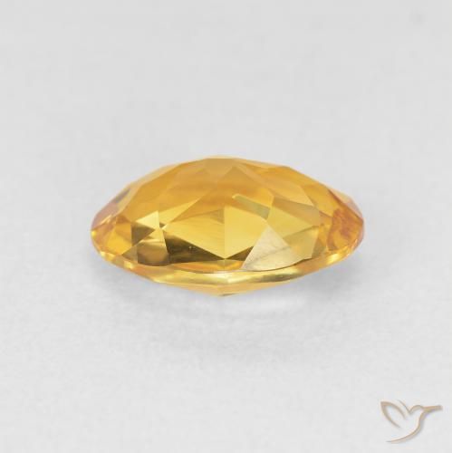 1.51克拉天然黄水晶，椭圆形，VVS