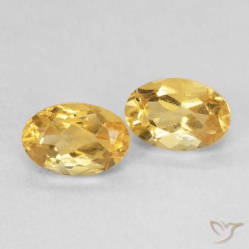 1.06克拉天然黄水晶，椭圆形，VS