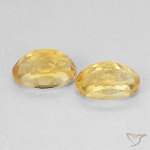 1.06克拉天然黄水晶，椭圆形，VS