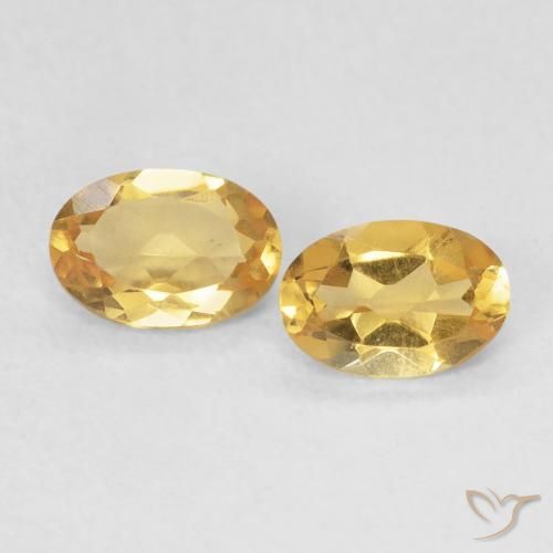 0.69ctw 天然 金色 黄水晶, 椭圆形, VVS-VS