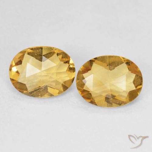 3.08ctw 天然 金色 黄水晶, 椭圆形, VVS-VS