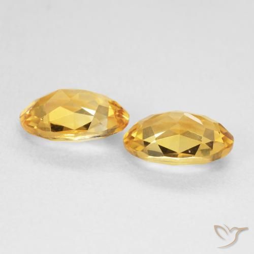 3.08克拉天然黄水晶，椭圆形，VVS-VS