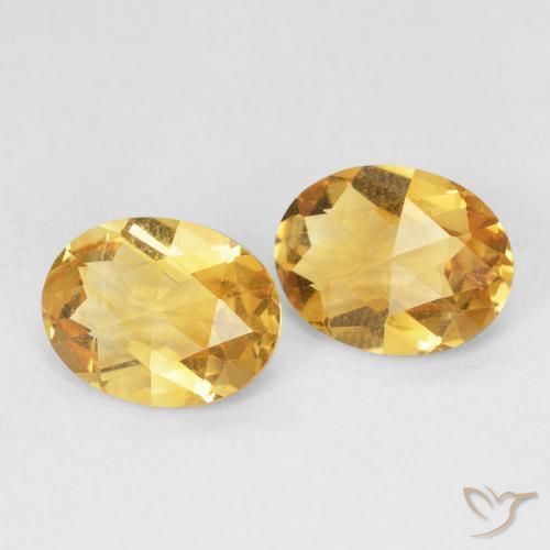 3.10克拉天然黄水晶，椭圆形，VVS-VS